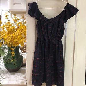 Cute mixed color mini-dress